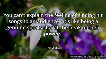 Englisches Zitat von Rick Astley als Bild