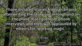 Englisches Zitat von Rick Bragg als Bild