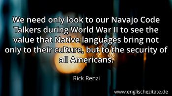Englisches Zitat von Rick Renzi als Bild