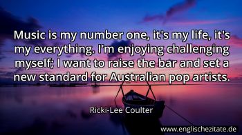 Englisches Zitat von Ricki-Lee Coulter als Bild