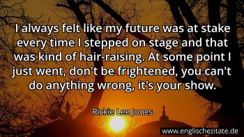 Englisches Zitat von Rickie Lee Jones als Bild