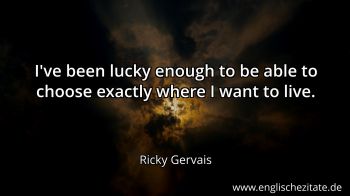 Englisches Zitat von Ricky Gervais als Bild