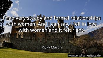 Englisches Zitat von Ricky Martin als Bild