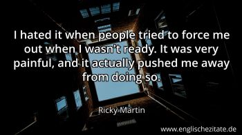 Englisches Zitat von Ricky Martin als Bild