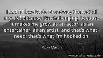 Englisches Zitat von Ricky Martin als Bild