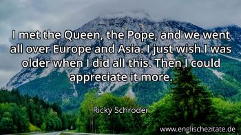 Englisches Zitat von Ricky Schroder als Bild