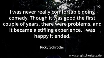 Englisches Zitat von Ricky Schroder als Bild