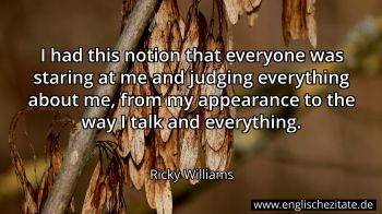 Englisches Zitat von Ricky Williams als Bild
