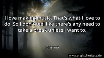 Englisches Zitat von Rihanna als Bild
