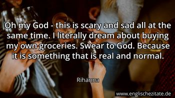 Englisches Zitat von Rihanna als Bild