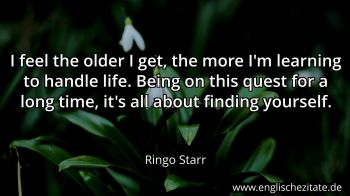 Englisches Zitat von Ringo Starr als Bild