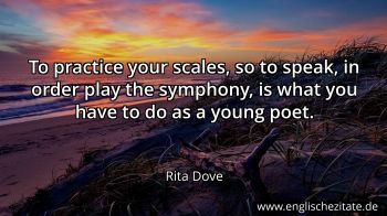 Englisches Zitat von Rita Dove als Bild