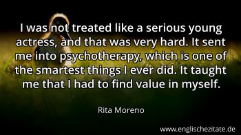 Englisches Zitat von Rita Moreno als Bild