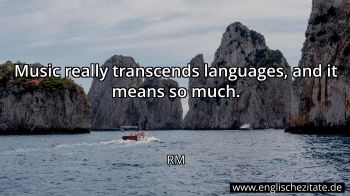 Englisches Zitat von RM als Bild