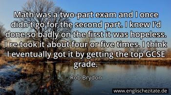 Englisches Zitat von Rob Brydon als Bild
