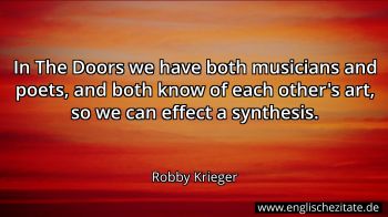 Englisches Zitat von Robby Krieger als Bild