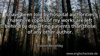 Englisches Zitat von Robert Benchley als Bild