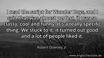 Englisches Zitat von Robert Downey, Jr. als Bild