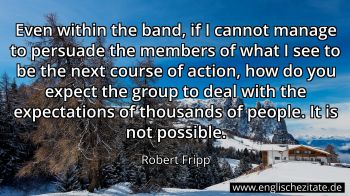 Englisches Zitat von Robert Fripp als Bild