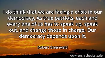 Englisches Zitat von Robert Greenwald als Bild