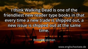 Englisches Zitat von Robert Kirkman als Bild