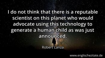 Englisches Zitat von Robert Lanza als Bild