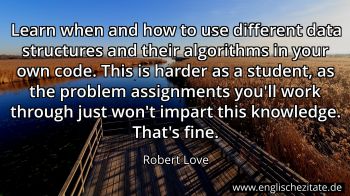 Englisches Zitat von Robert Love als Bild
