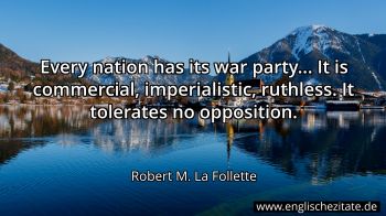 Englisches Zitat von Robert M. La Follette als Bild