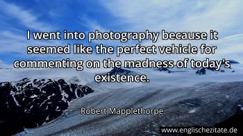 Englisches Zitat von Robert Mapplethorpe als Bild