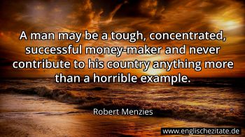 Englisches Zitat von Robert Menzies als Bild