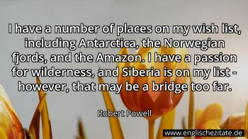 Englisches Zitat von Robert Powell als Bild
