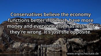 Englisches Zitat von Robert Reich als Bild