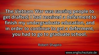 Englisches Zitat von Robert Shapiro als Bild
