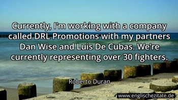 Englisches Zitat von Roberto Duran als Bild
