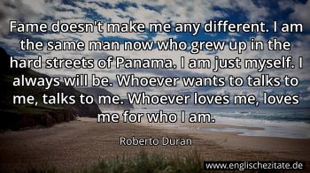 Englisches Zitat von Roberto Duran als Bild