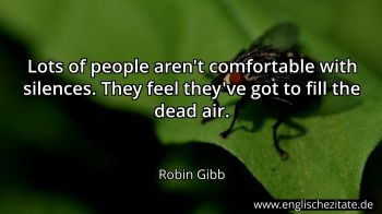 Englisches Zitat von Robin Gibb als Bild