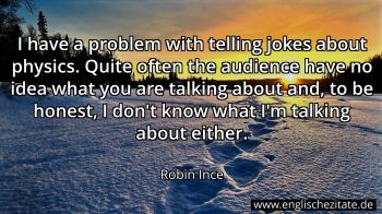 Englisches Zitat von Robin Ince als Bild