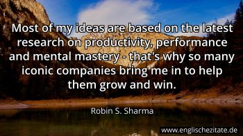 Englisches Zitat von Robin S. Sharma als Bild