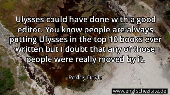 Englisches Zitat von Roddy Doyle als Bild