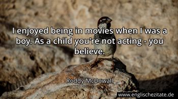 Englisches Zitat von Roddy McDowall als Bild