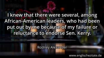 Englisches Zitat von Rodney Alexander als Bild