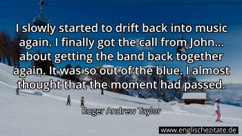 Englisches Zitat von Roger Andrew Taylor als Bild