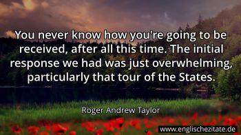 Englisches Zitat von Roger Andrew Taylor als Bild