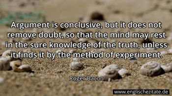 Englisches Zitat von Roger Bacon als Bild