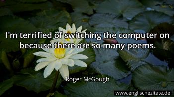 Englisches Zitat von Roger McGough als Bild