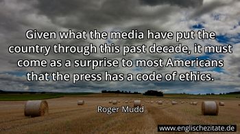 Englisches Zitat von Roger Mudd als Bild