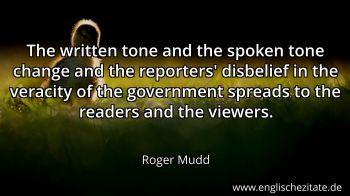 Englisches Zitat von Roger Mudd als Bild