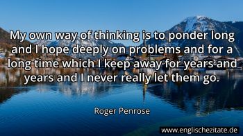 Englisches Zitat von Roger Penrose als Bild