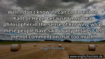 Englisches Zitat von Roger Penrose als Bild
