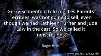 Englisches Zitat von Roger Rees als Bild